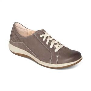 NEW AETREX men dana lace up oxford in warm grey